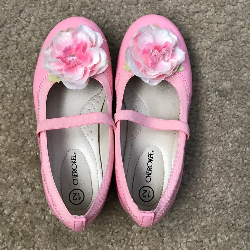Cherokee Brand Girls Pink Flats